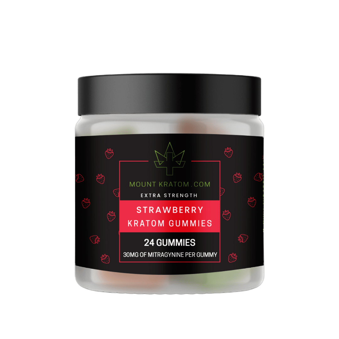 Strawberry Kratom Gummies, 30mg